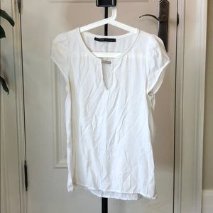 Zara top white XS